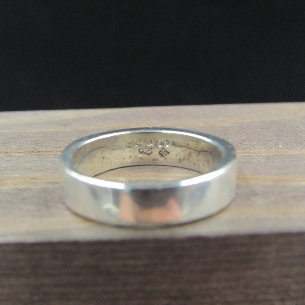 Size 6 Sterling Silver Thick Channel CZ Ring - Picture 4 of 8